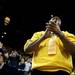 Comedian David Alan Grier claps as Michigan defeats Illinois on Sunday, Feb. 24. Daniel Brenner I AnnArbor.com